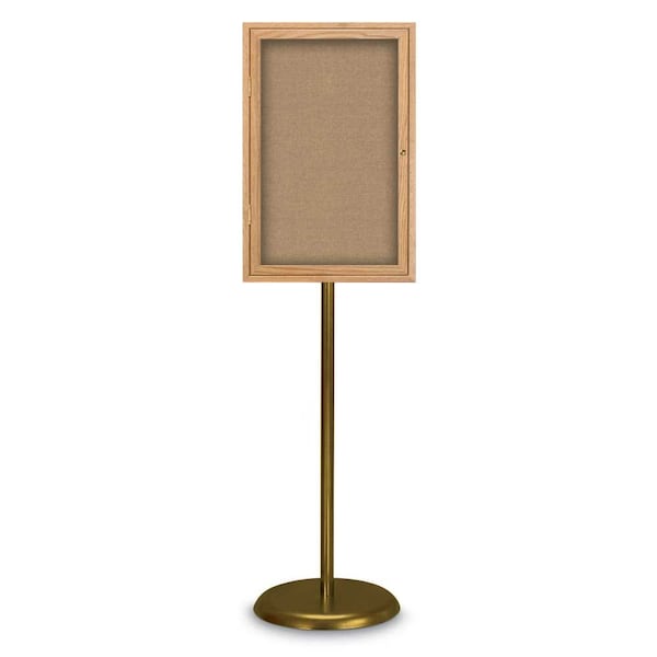 Corkboard, Triple Door, Radius Frame, 72x36", Bronze/Surf